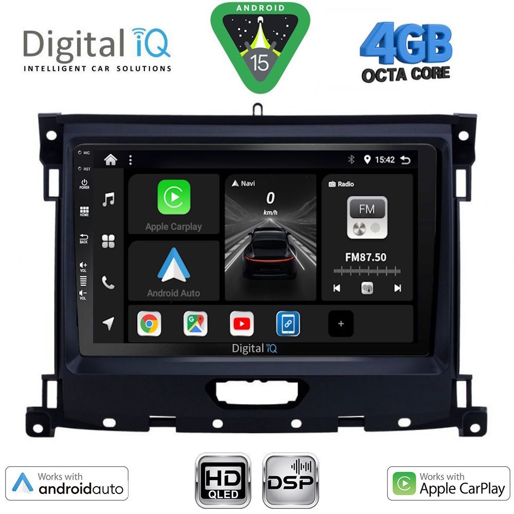 DIGITAL IQ BXF 16173_CPAA (9inc) MULTIMEDIA TABLET for FORD RANGER mod. 2018-2023