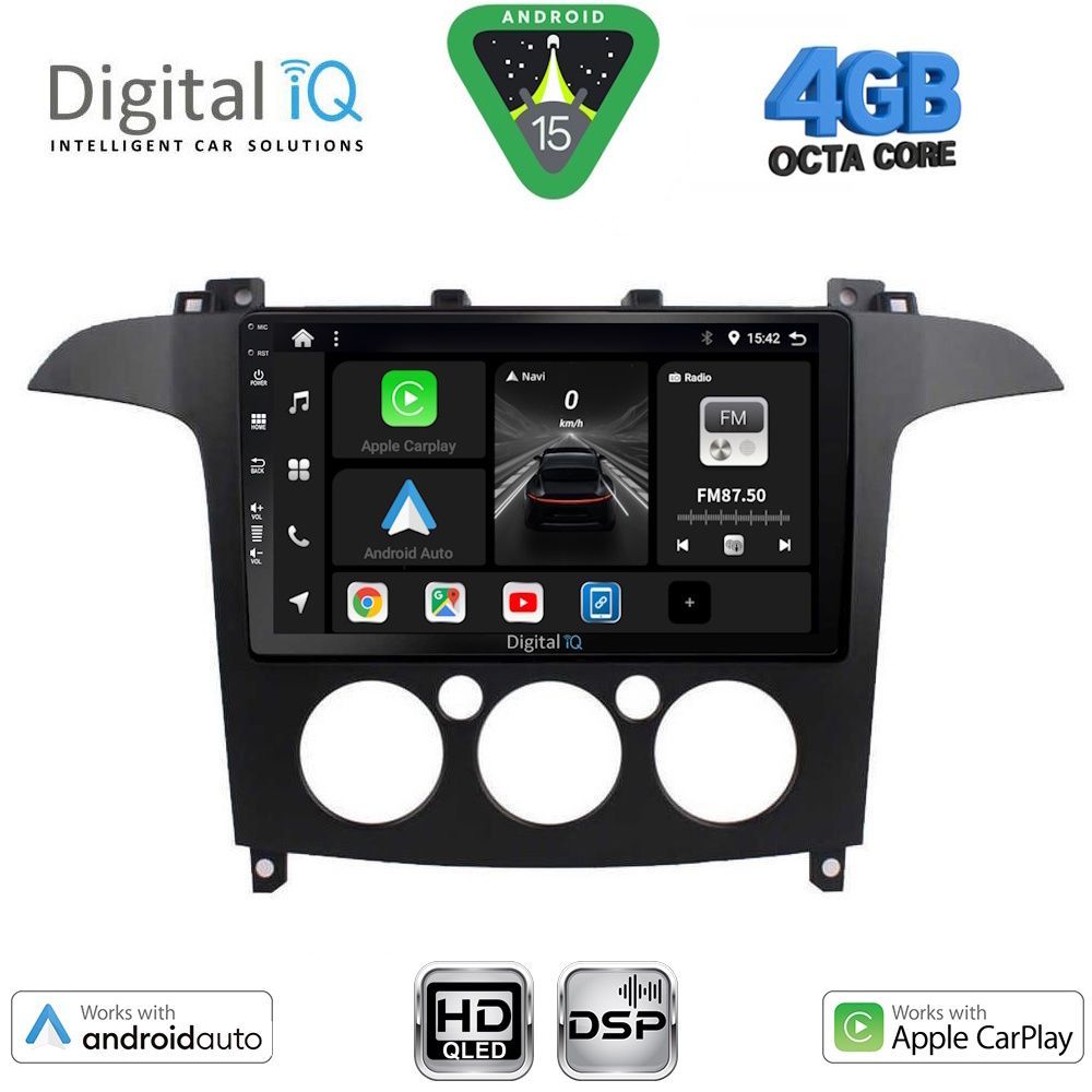 DIGITAL IQ BXF 16175_CPAA A/C (9inc) MULTIMEDIA TABLET for FORD SMAX mod. 2006-2014