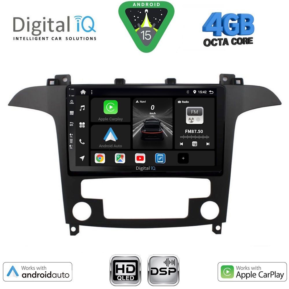 DIGITAL IQ BXF 16175_CPAA CLIMA (9inc) MULTIMEDIA TABLET for FORD SMAX mod. 2006-2014