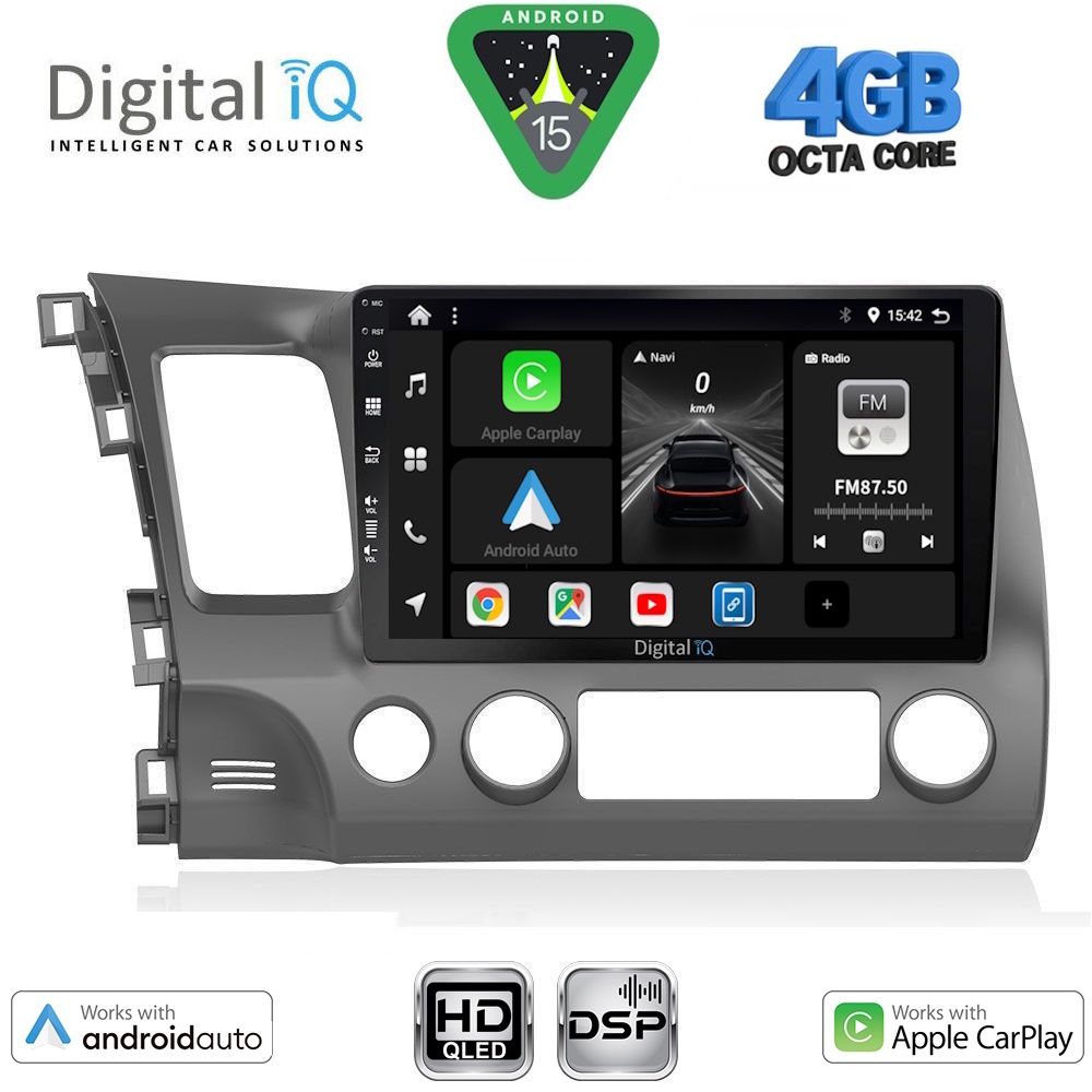 DIGITAL IQ BXF 17188_CPAA (10inc) MULTIMEDIA TABLET for HONDA CIVIC 4D mod. 2006-2012