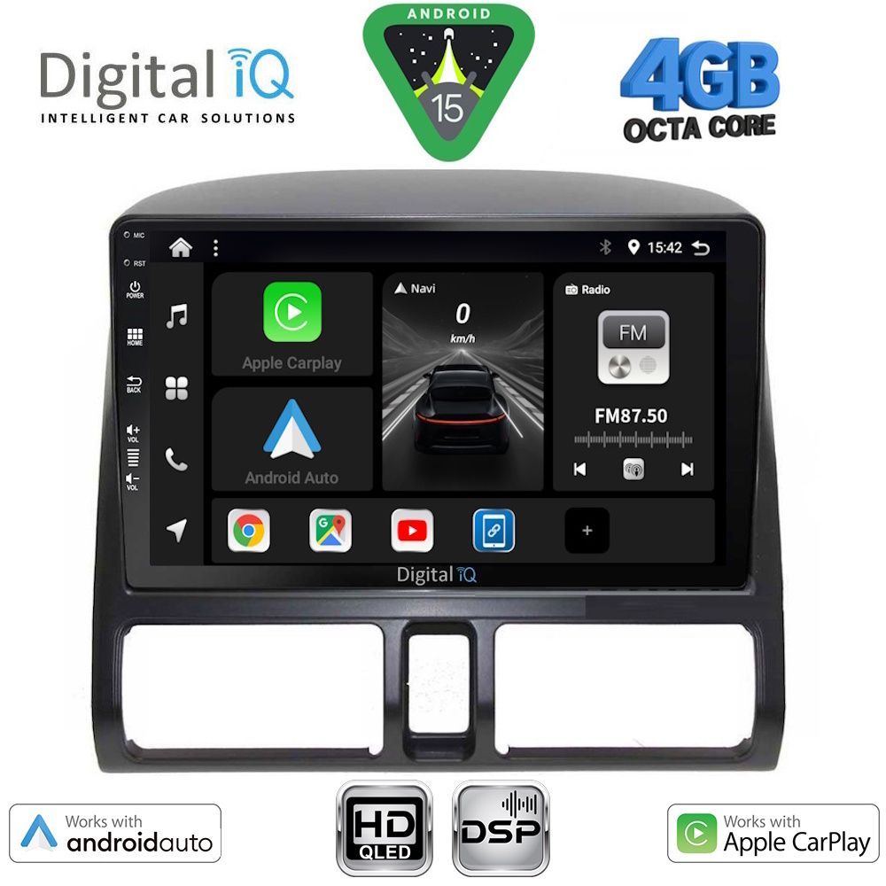 DIGITAL IQ BXF 16196_CPAA CLIMA (9inc) MULTIMEDIA TABLET for HONDA CRV mod. 1996-2006