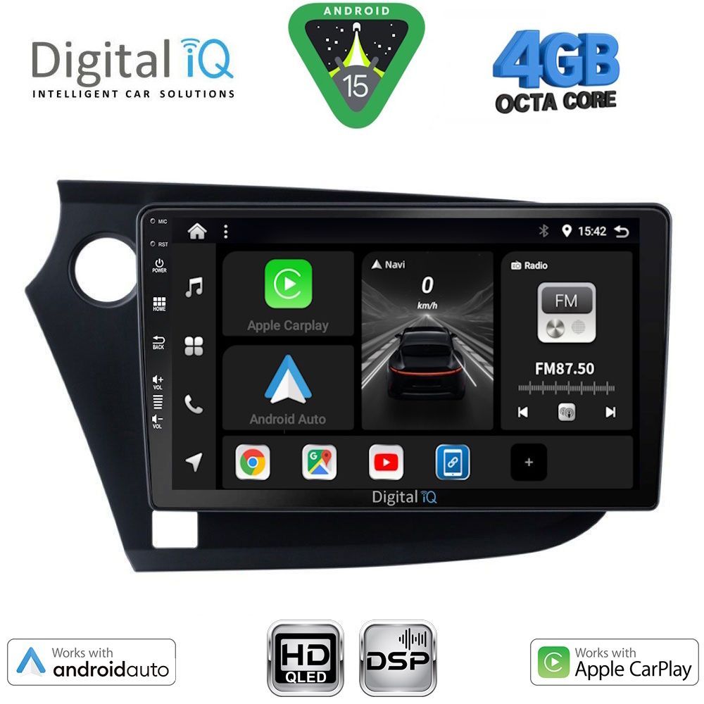 DIGITAL IQ BXF 16205_CPAA (9inc) MULTIMEDIA TABLET for HONDA INSIGHT mod. 2009-2014