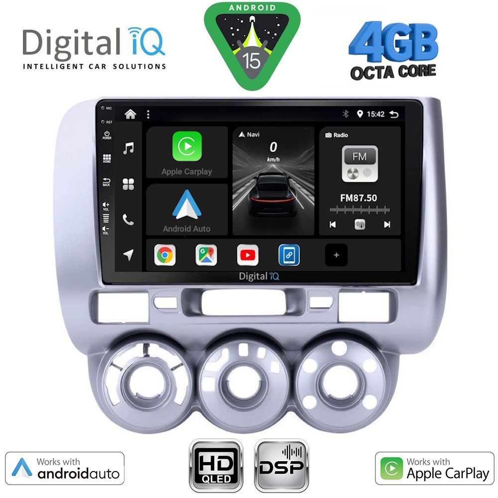 DIGITAL IQ BXF 16210_CPAA A/C (9inc) MULTIMEDIA TABLET for HONDA JAZZ mod. 2002-2008