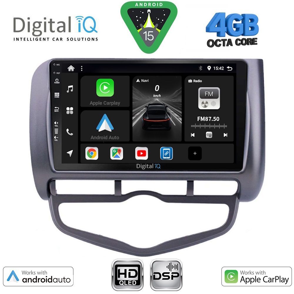DIGITAL IQ BXF 16210_CPAA CLIMA (9inc) MULTIMEDIA TABLET for HONDA JAZZ mod. 2002-2008