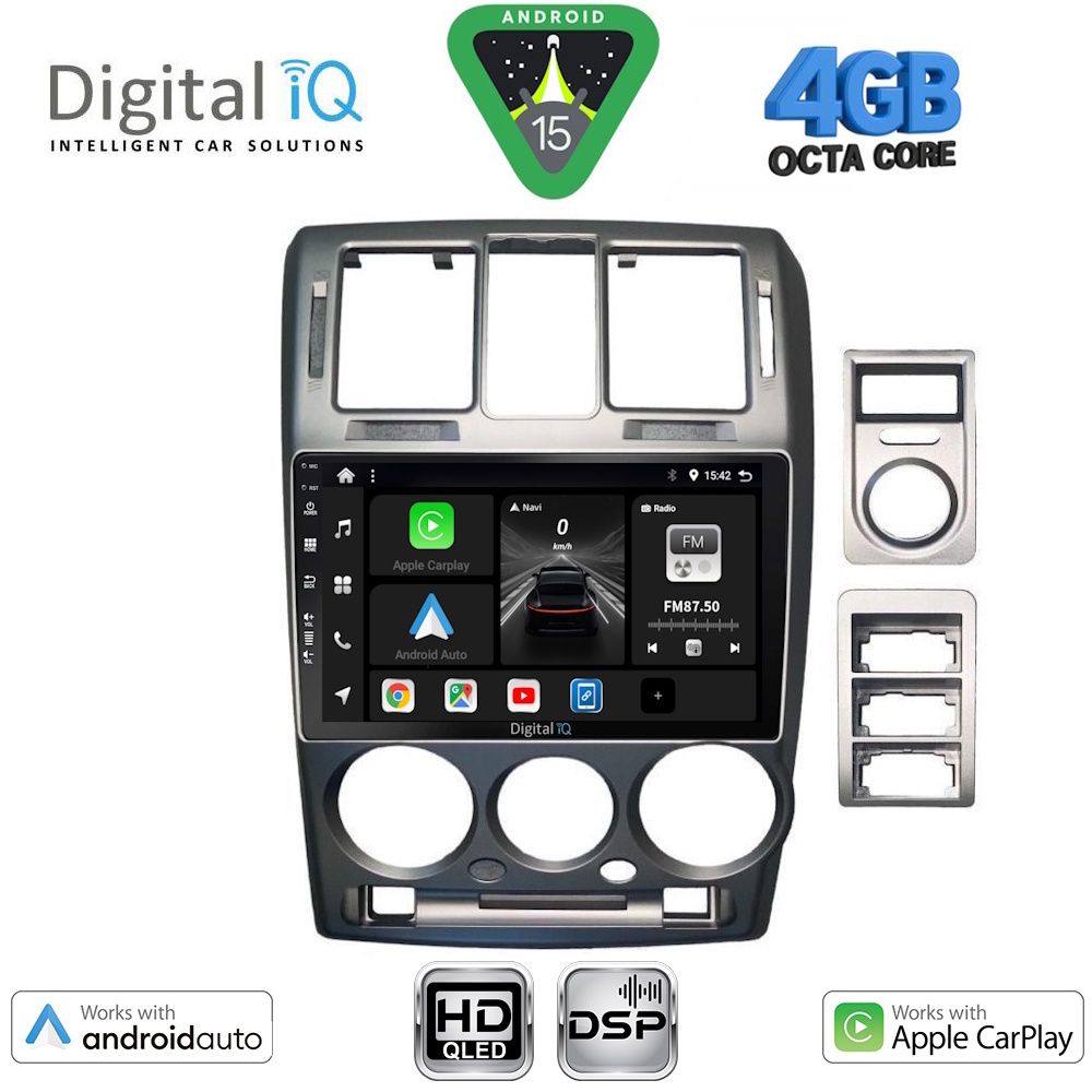 DIGITAL IQ BXF 16222GR_CPAA (9inc) MULTIMEDIA TABLET for HYUNDAI GETZ mod. 2002-2011 (GREY)