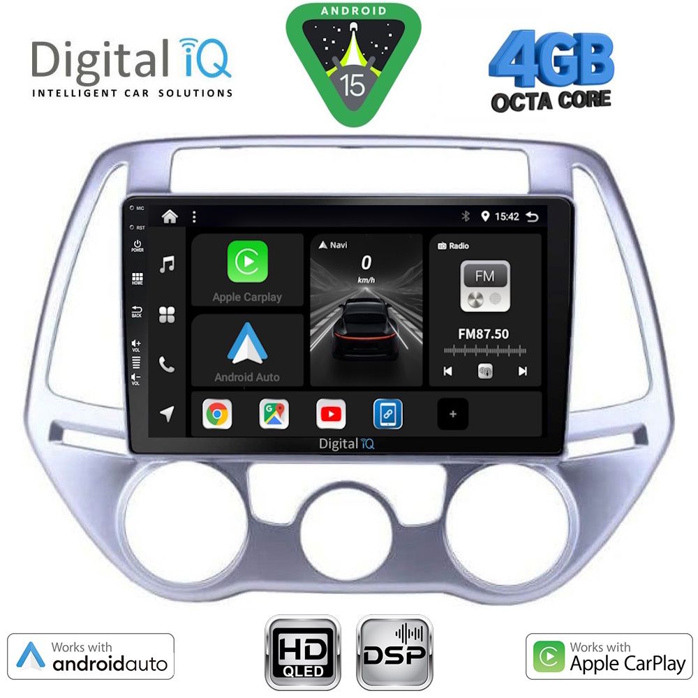 DIGITAL IQ BXF 16227_CPAA A/C (9inc) MULTIMEDIA TABLET for HYUNDAI i20 mod. 2008-2012