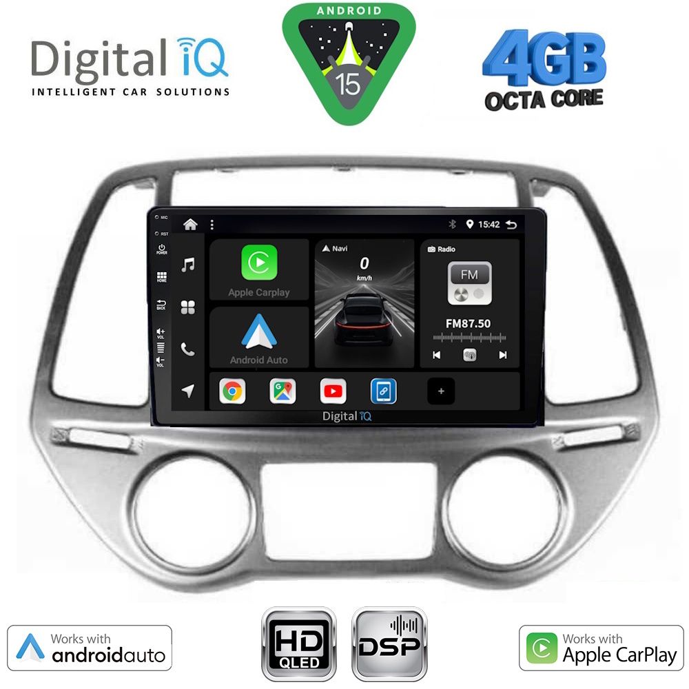 DIGITAL IQ BXF 16227_CPAA CLIMA (9inc) MULTIMEDIA TABLET for HYUNDAI i20 mod. 2008-2012