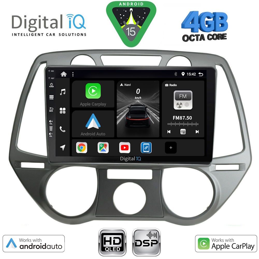 DIGITAL IQ BXF 16228_CPAA A/C (9inc) MULTIMEDIA TABLET for HYUNDAI i20 mod. 2008-2012