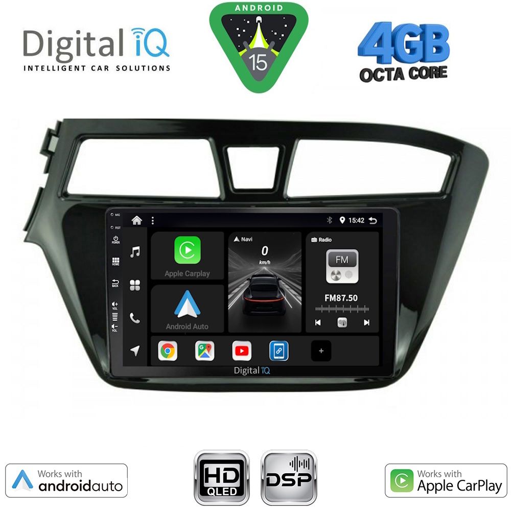 DIGITAL IQ BXF 16229_CPAA (9inc) MULTIMEDIA TABLET for HYUNDAI i20 mod. 2014-2018