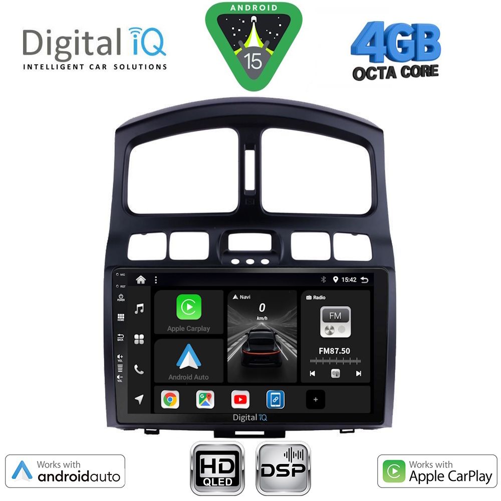 DIGITAL IQ BXF 16236_CPAA (9inc) MULTIMEDIA TABLET for HYUNDAI SANTA FE mod. 2003-2006