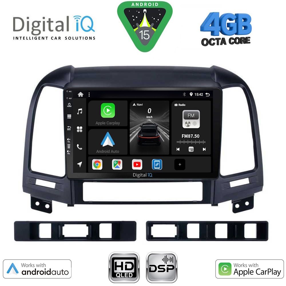 DIGITAL IQ BXF 16239_CPAA (9inc) MULTIMEDIA TABLET for HYUNDAI SANTA FE mod. 2005-2013