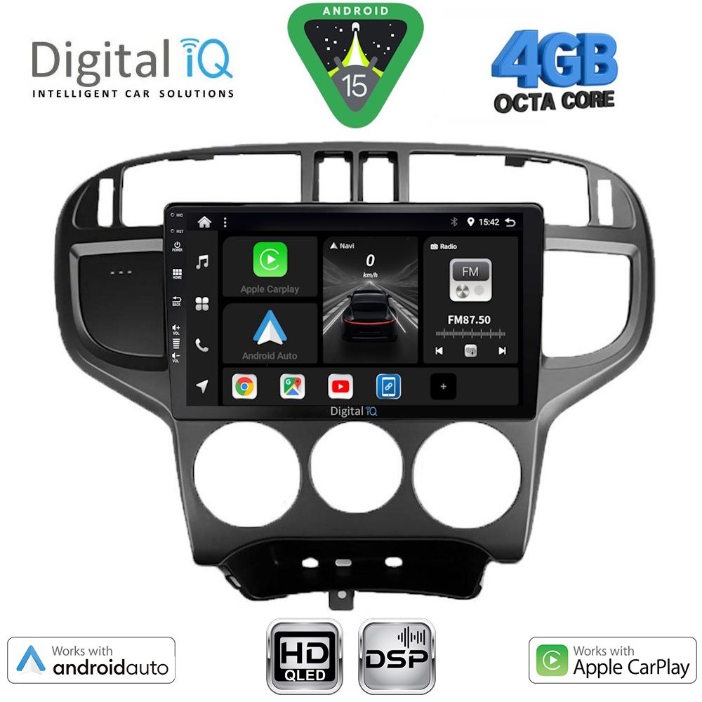 DIGITAL IQ BXF 16240_CPAA (9inc) MULTIMEDIA TABLET for HYUNDAI MATRIX mod. 2001-2010