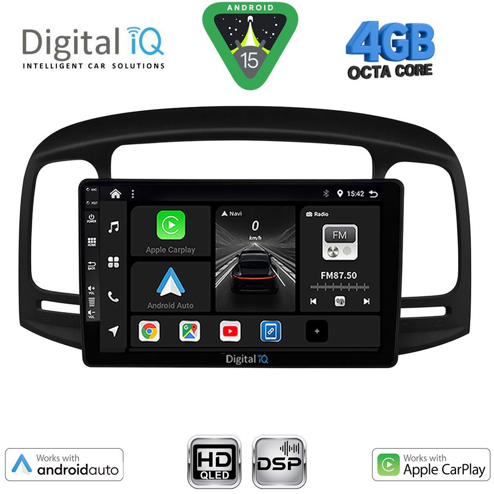 DIGITAL IQ BXF 16249BL_CPAA (9inc) MULTIMEDIA TABLET for HYUNDAI ACCENT mod. 2005-2012