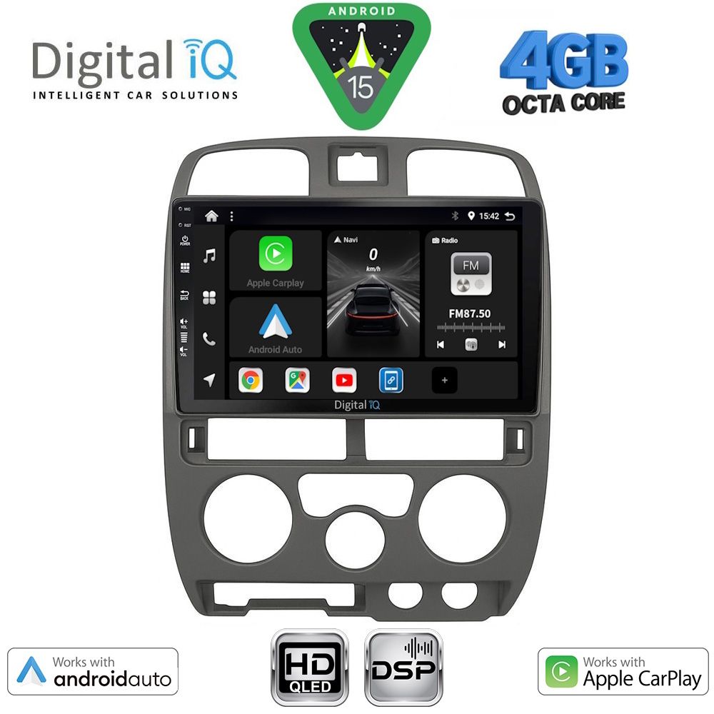 DIGITAL IQ BXF 16253GR_CPAA (9inc) MULTIMEDIA TABLET for ISUZU D-MAX mod. 2002-2008 (GREY)