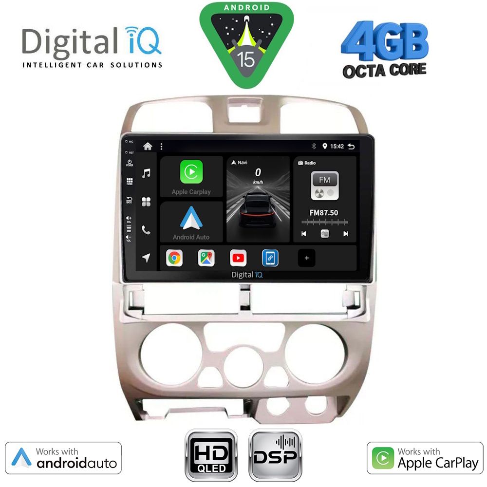 DIGITAL IQ BXF 16253SL_CPAA (9inc) MULTIMEDIA TABLET for ISUZU D-MAX mod. 2002-2008 (SILVER)