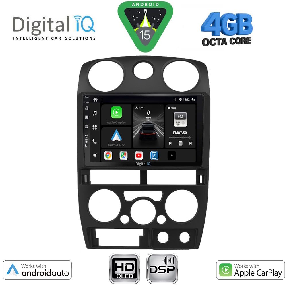 DIGITAL IQ BXF 16254BL_CPAA (9inc) MULTIMEDIA TABLET for ISUZU D-MAX mod. 2008-2012 (BLACK)