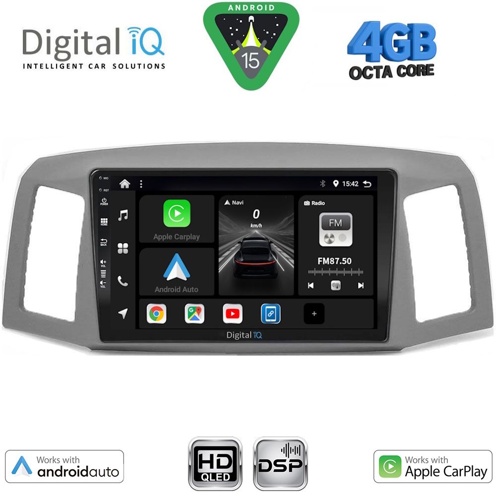 DIGITAL IQ BXF 17281_CPAA (10inc) MULTIMEDIA TABLET for JEEP GRAND CHEROKEE mod. 2005-2007