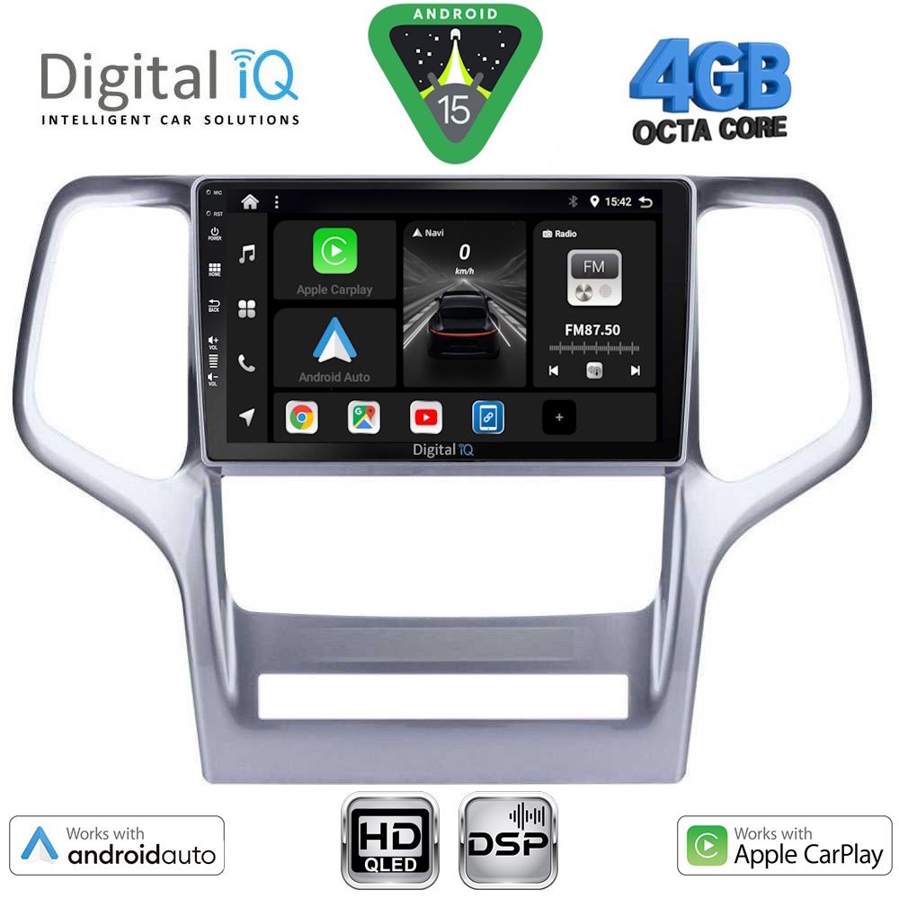 DIGITAL IQ BXF 16282_CPAA (9inc) MULTIMEDIA TABLET for JEEP GRAND CHEROKEE mod. 2011-2014