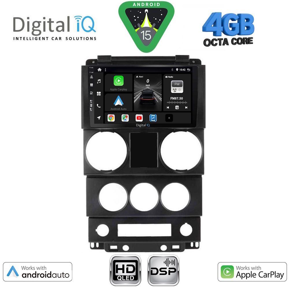 DIGITAL IQ BXF 16292_CPAA (9inc) MULTIMEDIA TABLET for JEEP WRANGLER mod. 2006-2011