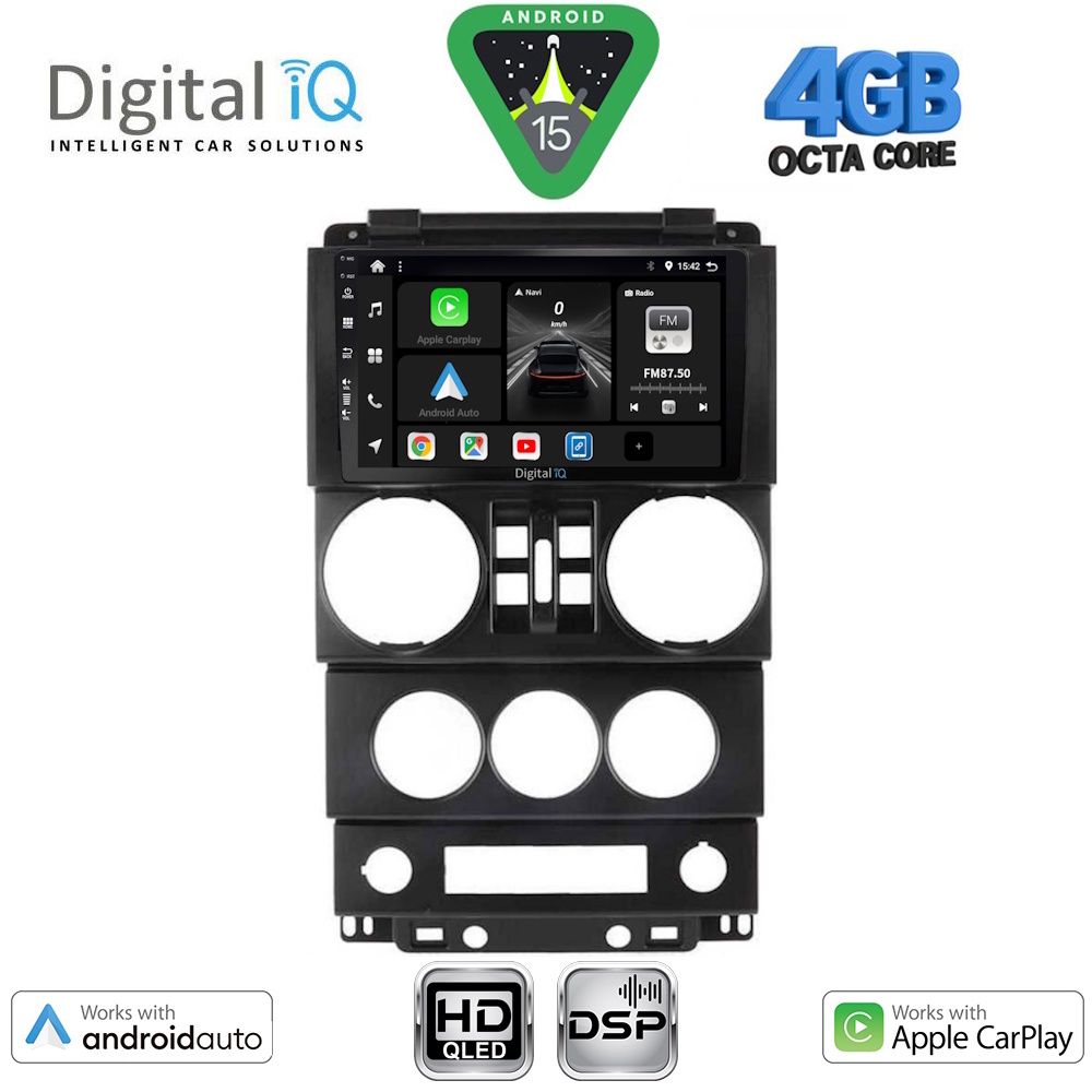 DIGITAL IQ BXF 16294_CPAA (9inc) MULTIMEDIA TABLET for JEEP WRANGLER mod. 2006-2011