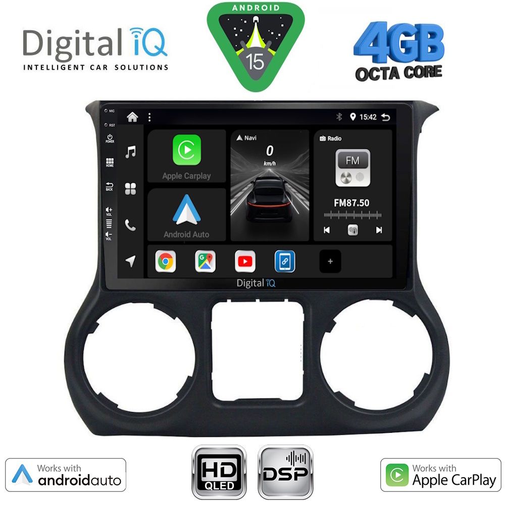 DIGITAL IQ BXF 17296_CPAA (10inc) MULTIMEDIA TABLET for JEEP WRANGLER mod. 2014-2017