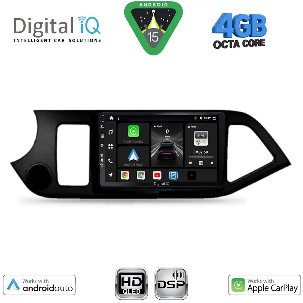 DIGITAL IQ BXF 16308_CPAA (9inc) MULTIMEDIA TABLET for KIA PICANTO mod. 2011-2017