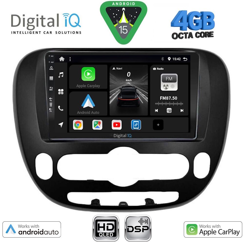 DIGITAL IQ BXF 16321_CPAA (9inc) MULTIMEDIA TABLET for KIA SOUL mod. 2014-2025
