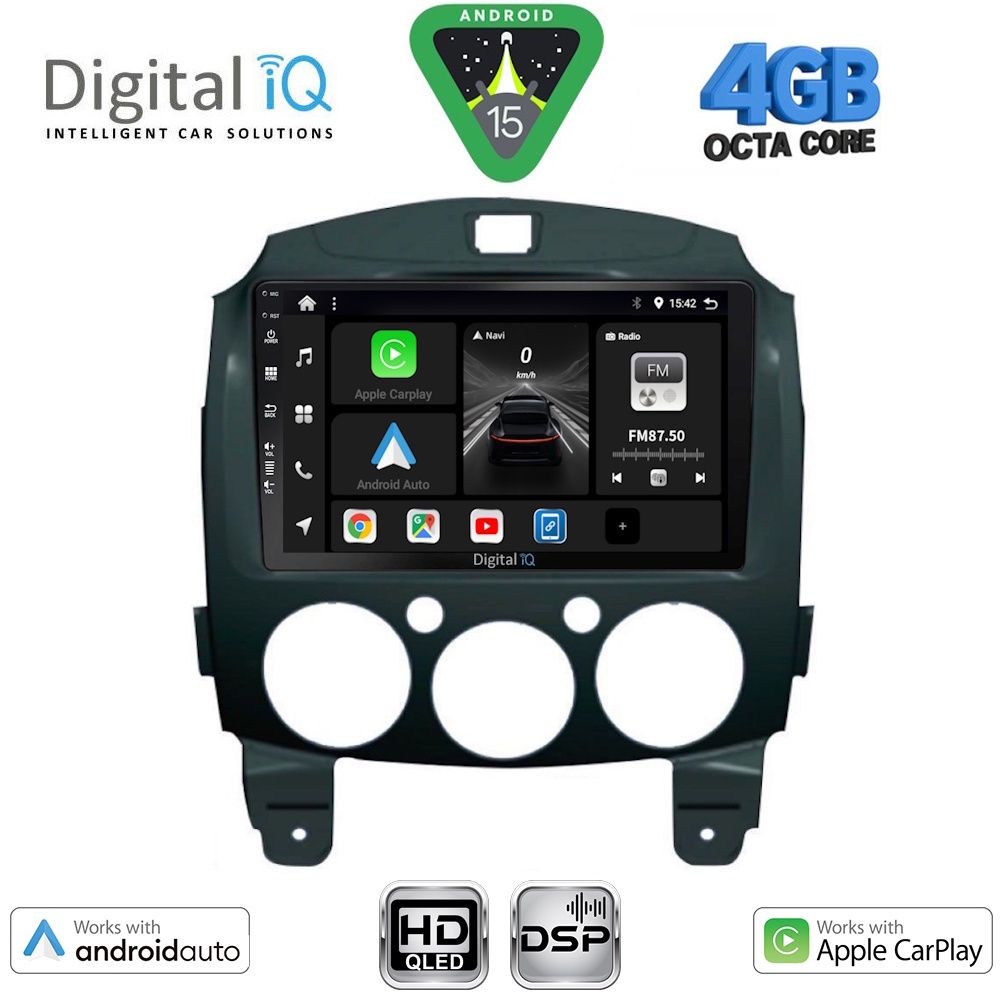 DIGITAL IQ BXF 16361_CPAA (9inc) MULTIMEDIA TABLET for MAZDA 2 mod. 2007-2014