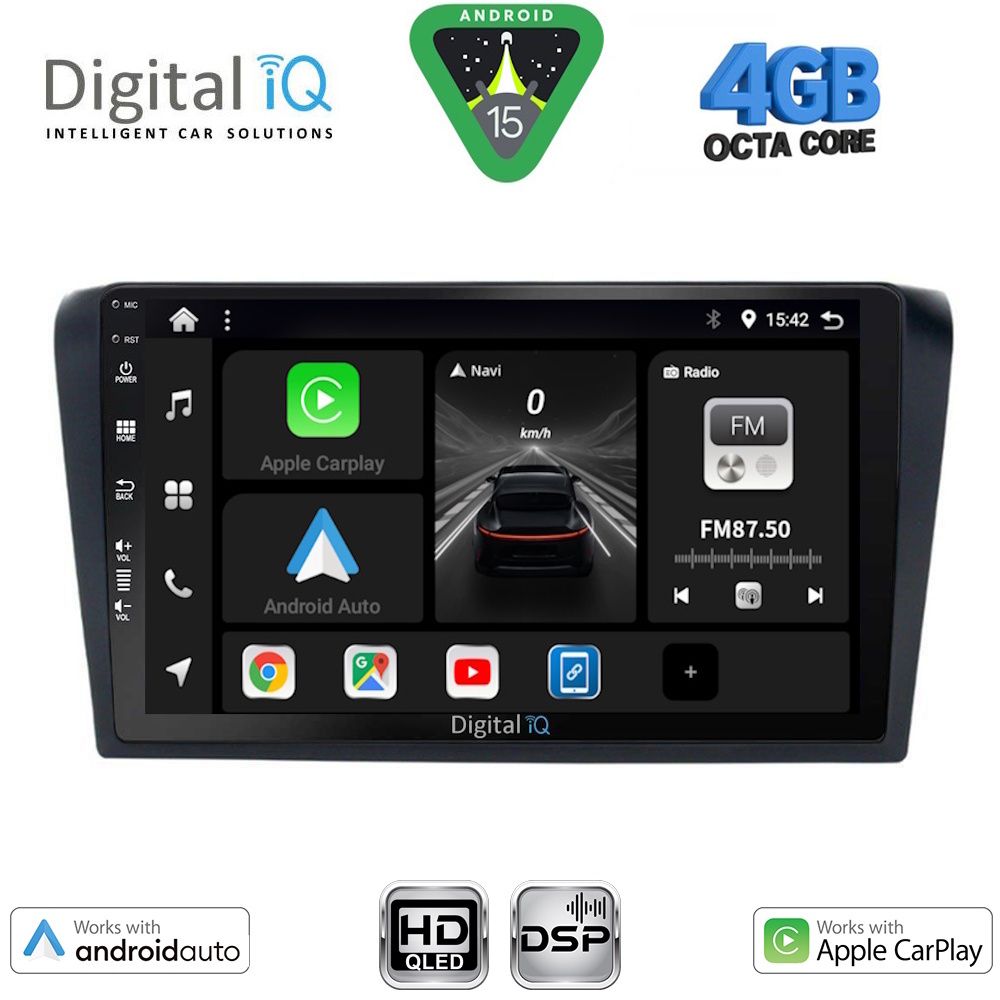 DIGITAL IQ BXF 16365_CPAA (9inc) MULTIMEDIA TABLET for MAZDA 3 mod. 2003-2008
