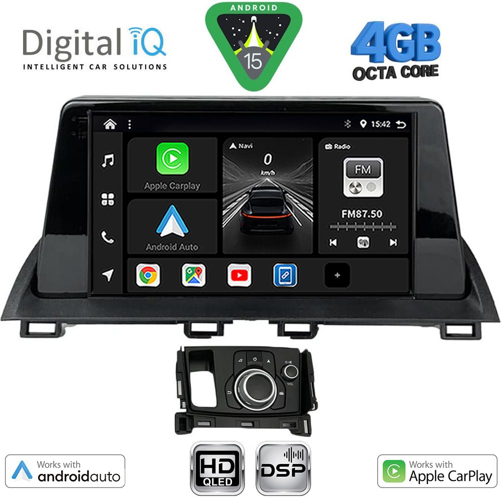 DIGITAL IQ BXF 16386_CPAA (9inc) MULTIMEDIA TABLET for MAZDA CX4 mod. 2016-2025