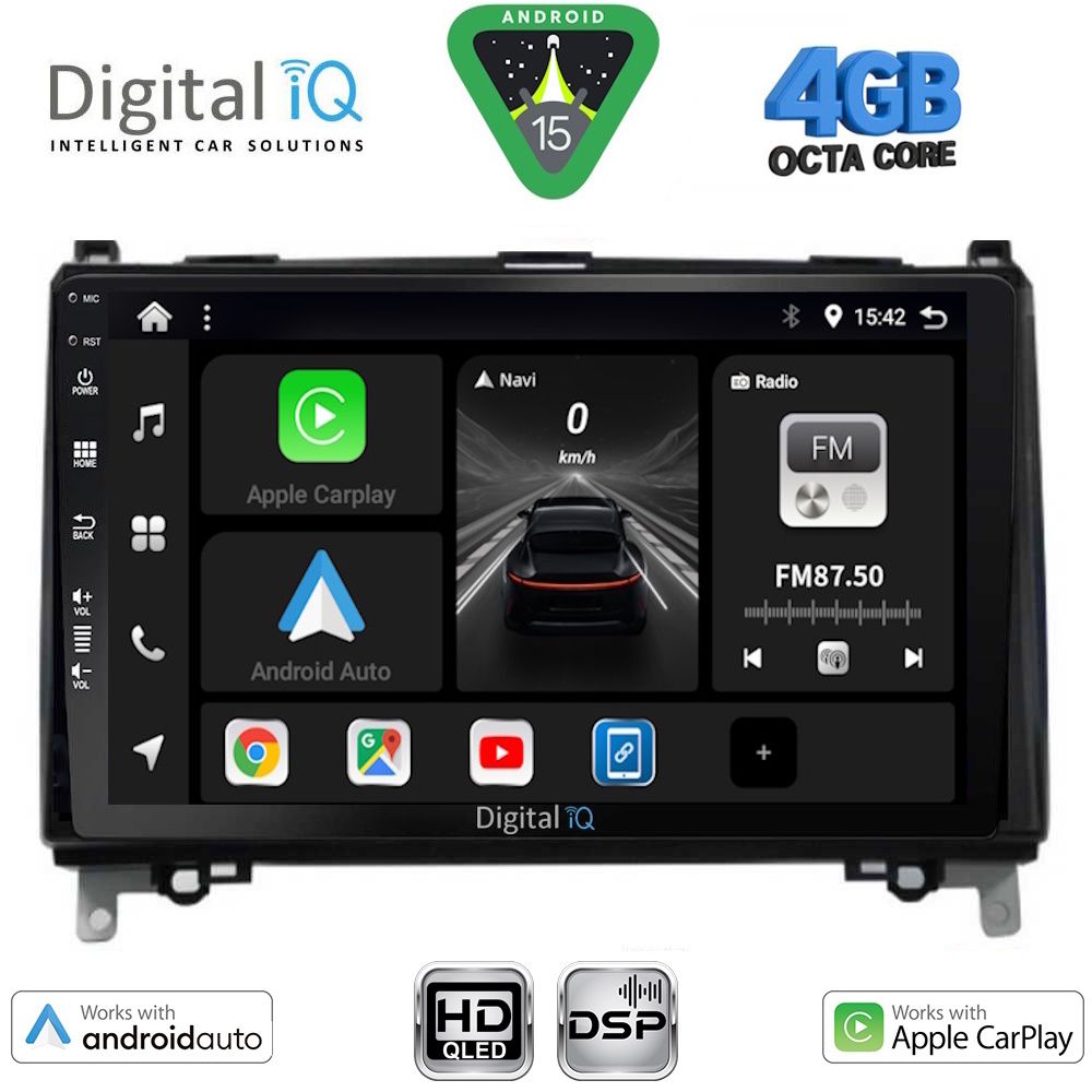 DIGITAL IQ BXF 16400_CPAA (9inc) MULTIMEDIA TABLET for MERCEDES A – B -SPRINTER – VITO mod. 2007-2019