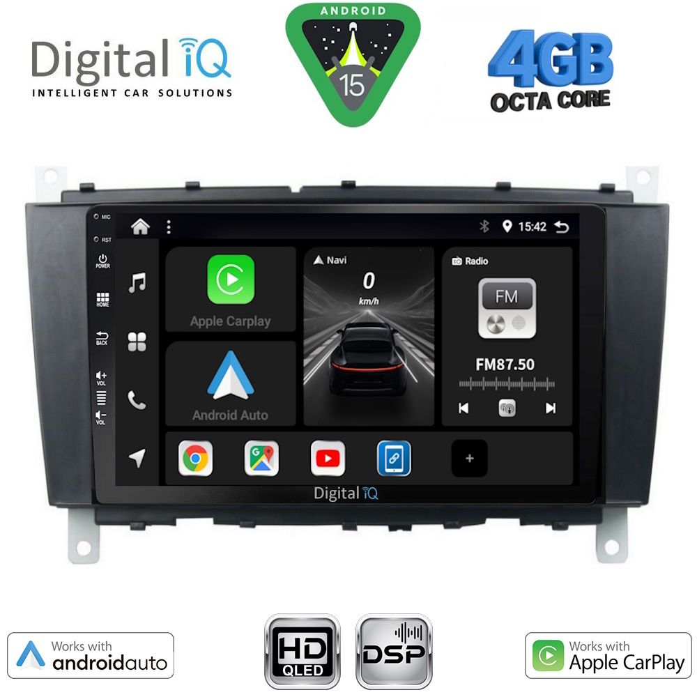DIGITAL IQ BXF 6403_CPAA (8inc) MULTIMEDIA TABLET for MERCEDES C – CLK (W203-209) mod. 2004-2008