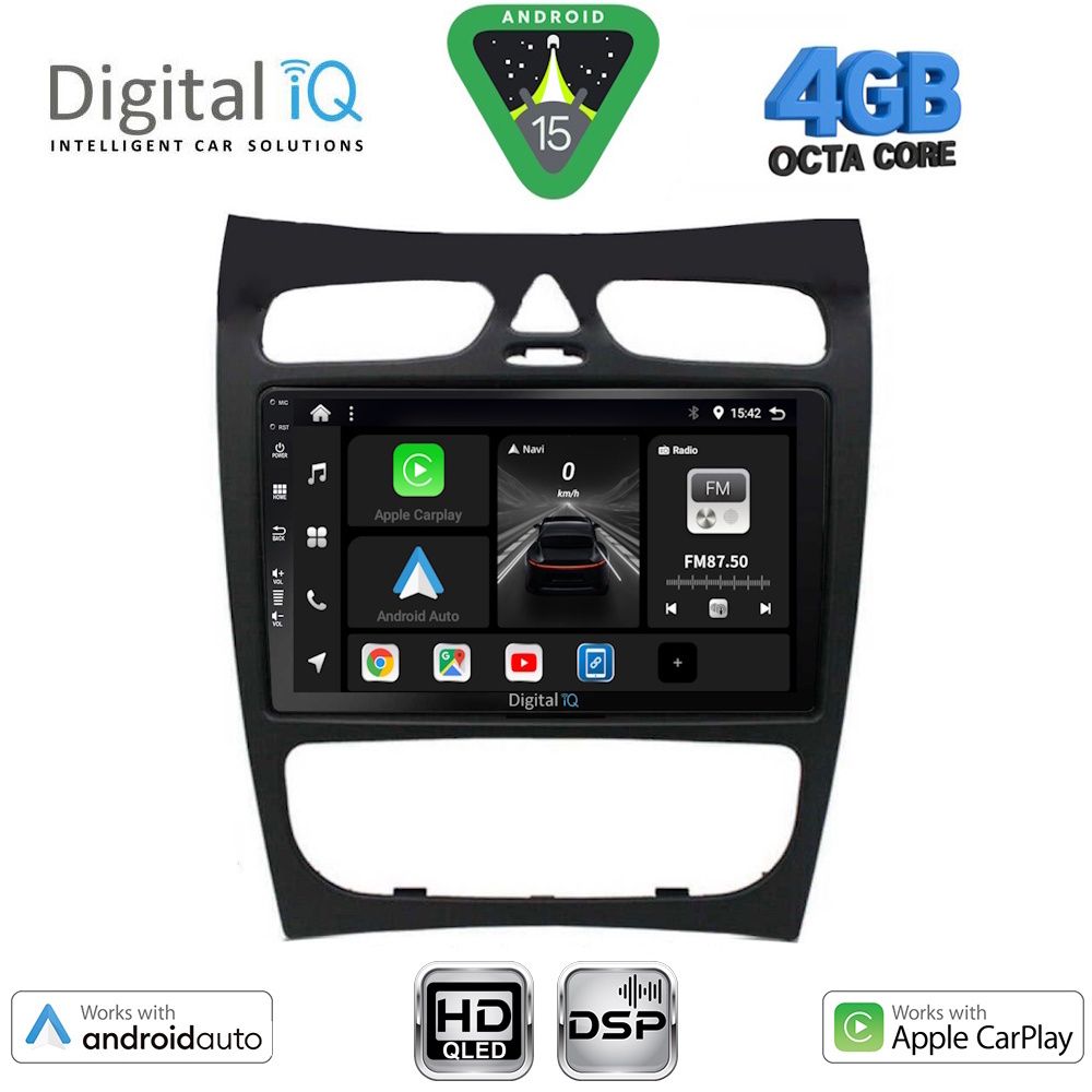 DIGITAL IQ BXF 16406_CPAA (9inc) MULTIMEDIA TABLET for MERCEDES CLK (W209) mod. 2000-2004