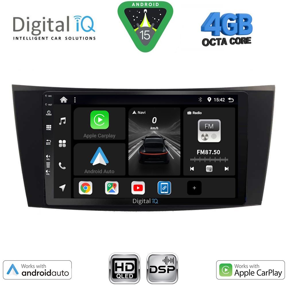DIGITAL IQ BXF 6407_CPAA (8inc) MULTIMEDIA TABLET for MERCEDES E W211 – CLS mod. 2003-2009