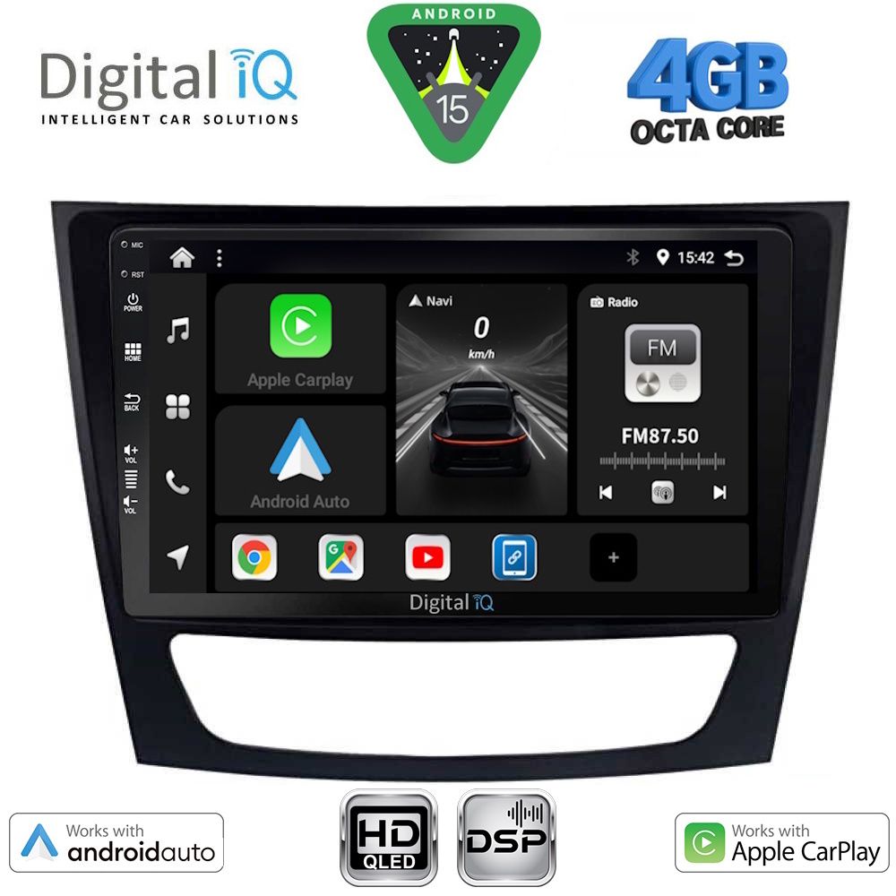 DIGITAL IQ BXF 16408_CPAA (9inc) MULTIMEDIA TABLET for MERCEDES E (W211) – CLS (W219) mod. 2003-2009