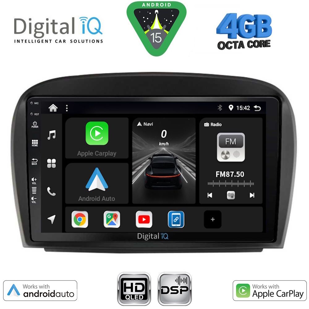 DIGITAL IQ BXF 16427_CPAA (9inc) MULTIMEDIA TABLET for MERCEDES SL (R230) FACELIFT mod. 2006-2012
