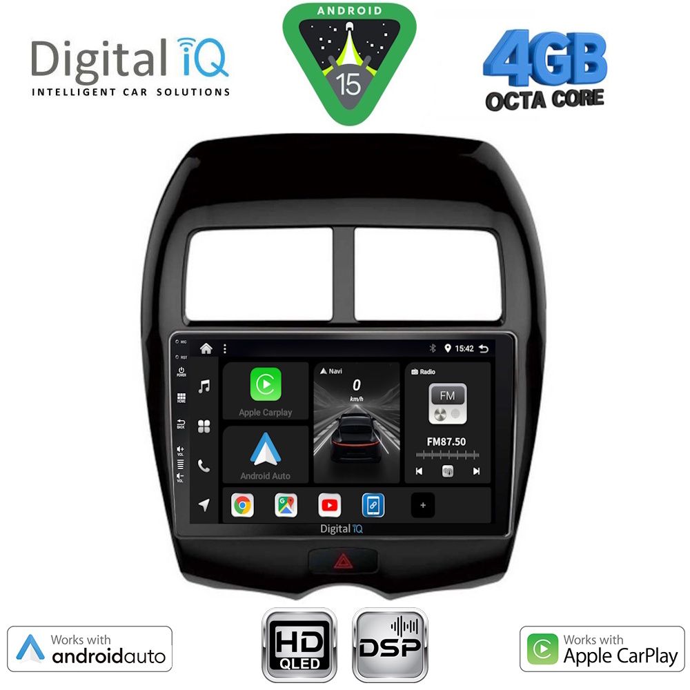 DIGITAL IQ BXF 17430_CPAA (10inc) MULTIMEDIA TABLET for MITSUBISHI ASX mod. 2009-2020 - PEUGEOT 4008 mod. 2012-2018