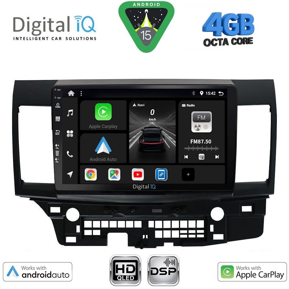 DIGITAL IQ BXF 17434_CPAA (10inc) MULTIMEDIA TABLET for MITSUBISHI LANCER mod. 2008-2017