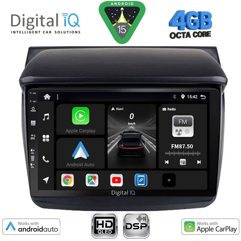 DIGITAL IQ BXF 16436_CPAA (9inc) MULTIMEDIA TABLET for MITSUBISHI L200 mod. 2006-2015