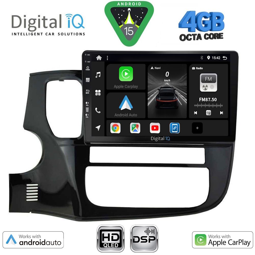 DIGITAL IQ BXF 17443_CPAA (10inc) MULTIMEDIA TABLET for MITSUBISHI OUTLANDER mod. 2013-2020