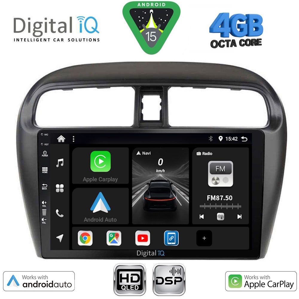 DIGITAL IQ BXF 16448_CPAA (9inc) MULTIMEDIA TABLET for MITSUBISHI SPACESTAR mod. 2013-2020