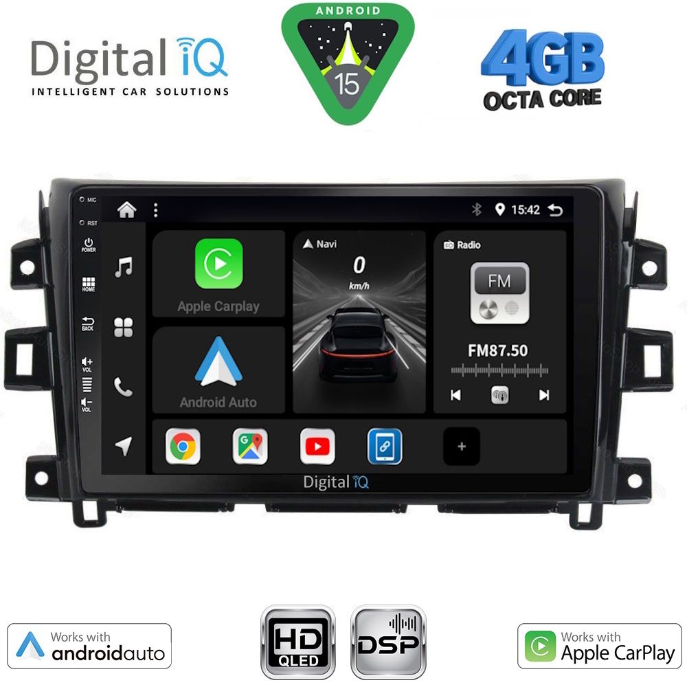 DIGITAL IQ BXF 16456_CPAA (10inc) MULTIMEDIA TABLET for NISSAN NAVARA mod. 2016-2025