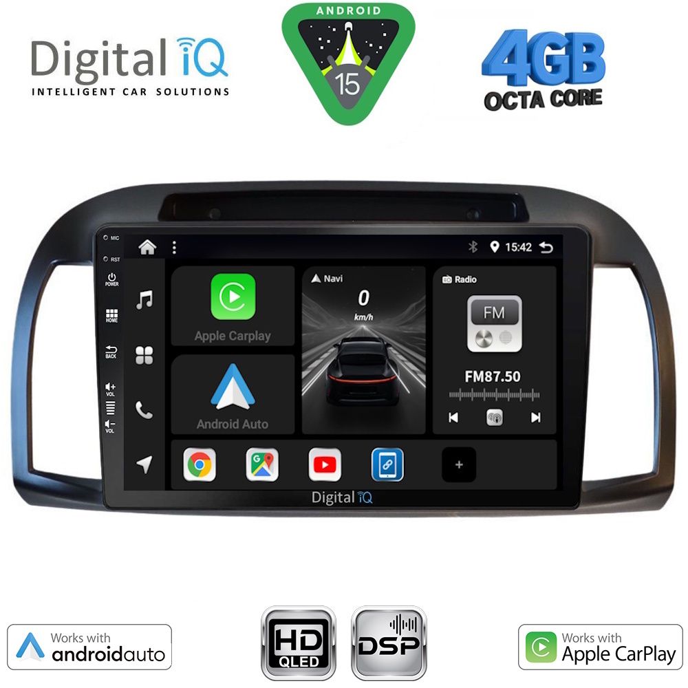 DIGITAL IQ BXF 16457BL_CPAA (9inc) MULTIMEDIA TABLET for NISSAN MICRA K12 mod. 2002-2010 (BLACK)