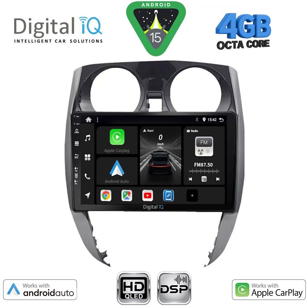 DIGITAL IQ BXF 16464_CPAA (10inc) MULTIMEDIA TABLET for NISSAN NOTE mod. 2012-2020