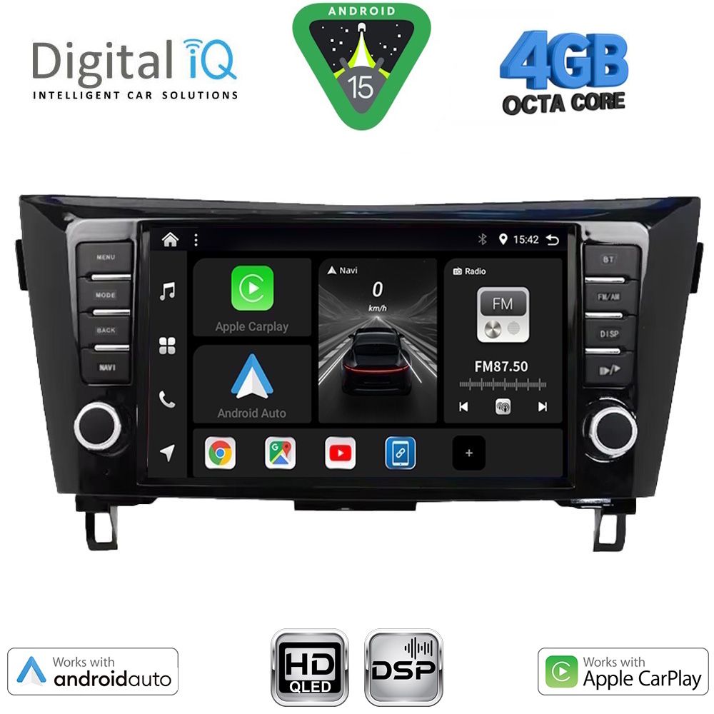 DIGITAL IQ BXF 16467_CPAA (9inc) MULTIMEDIA TABLET for NISSAN QASHQAI - XTRAIL mod. 2014-2021