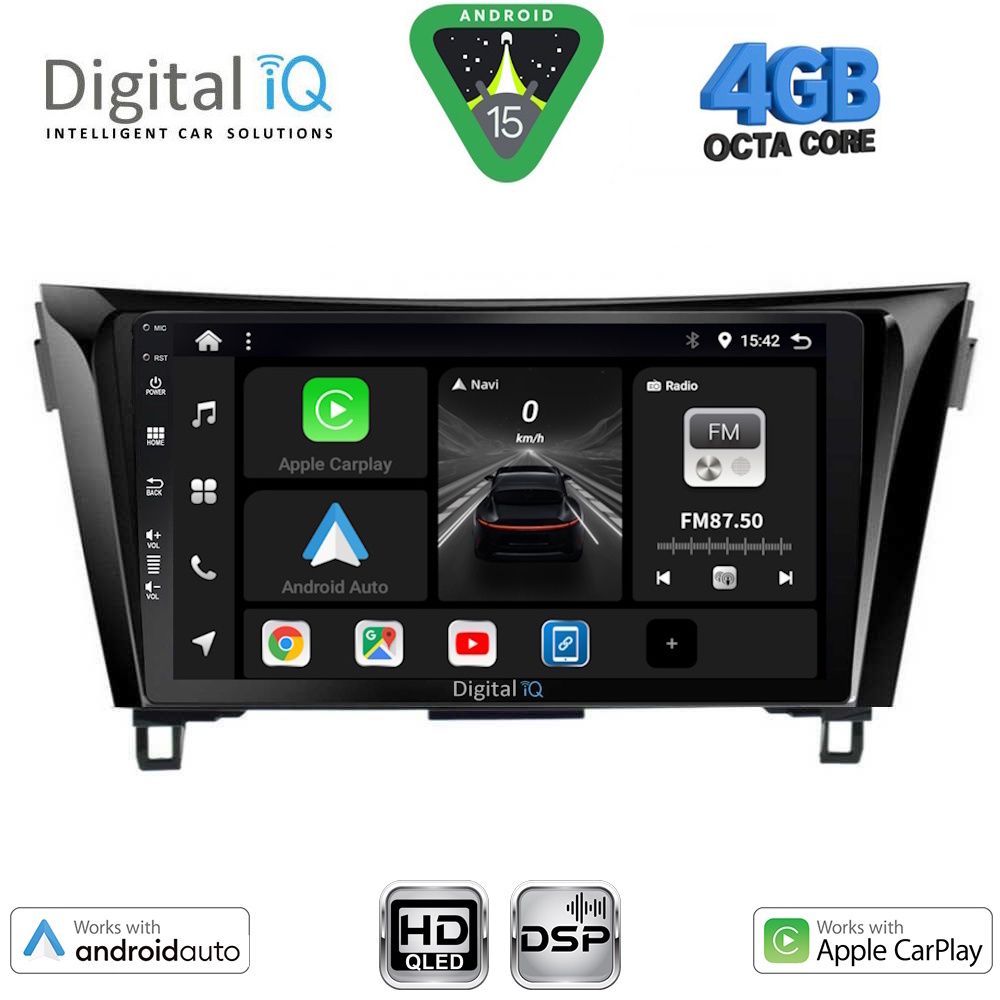 DIGITAL IQ BXF 16468_CPAA (10inc) MULTIMEDIA TABLET for NISSAN QASHQAI - XTRAIL mod. 2014-2021