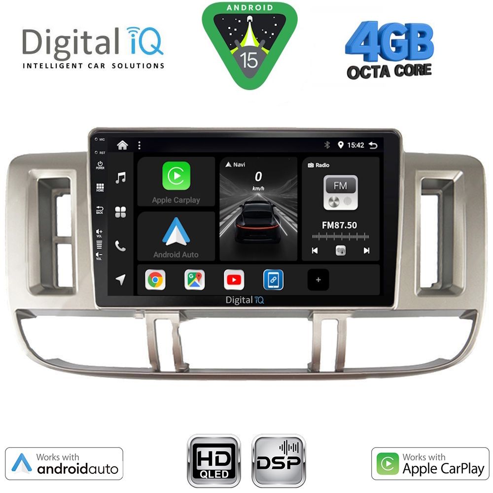 DIGITAL IQ BXF 16474_CPAA (9inc) MULTIMEDIA TABLET for NISSAN XTRAIL mod. 2000-2004