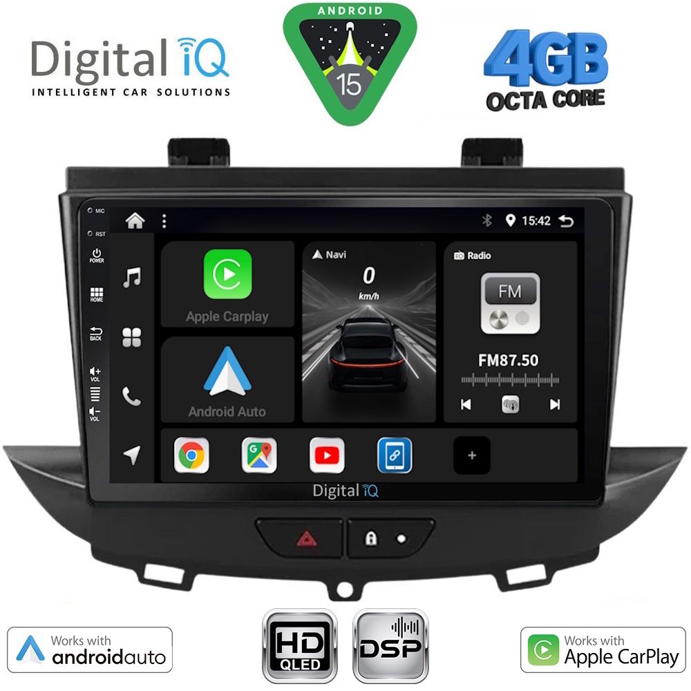 DIGITAL IQ BXF 16490_CPAA (9inc) MULTIMEDIA TABLET for OPEL CROSSLAND – GRANDLAND mod. 2017-2025