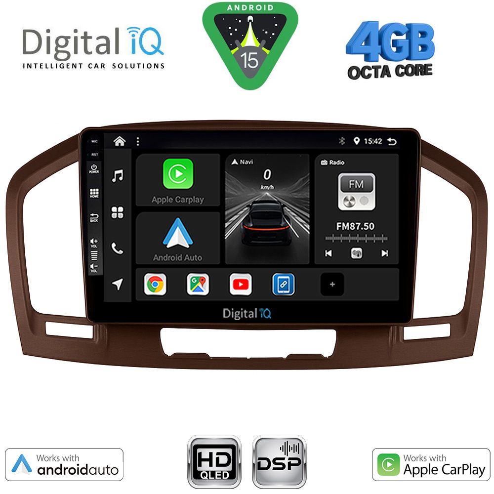 DIGITAL IQ BXF 16491BR_CPAA (9inc) MULTIMEDIA TABLET for OPEL INSIGNIA mod. 2008-2013 (BROWN)