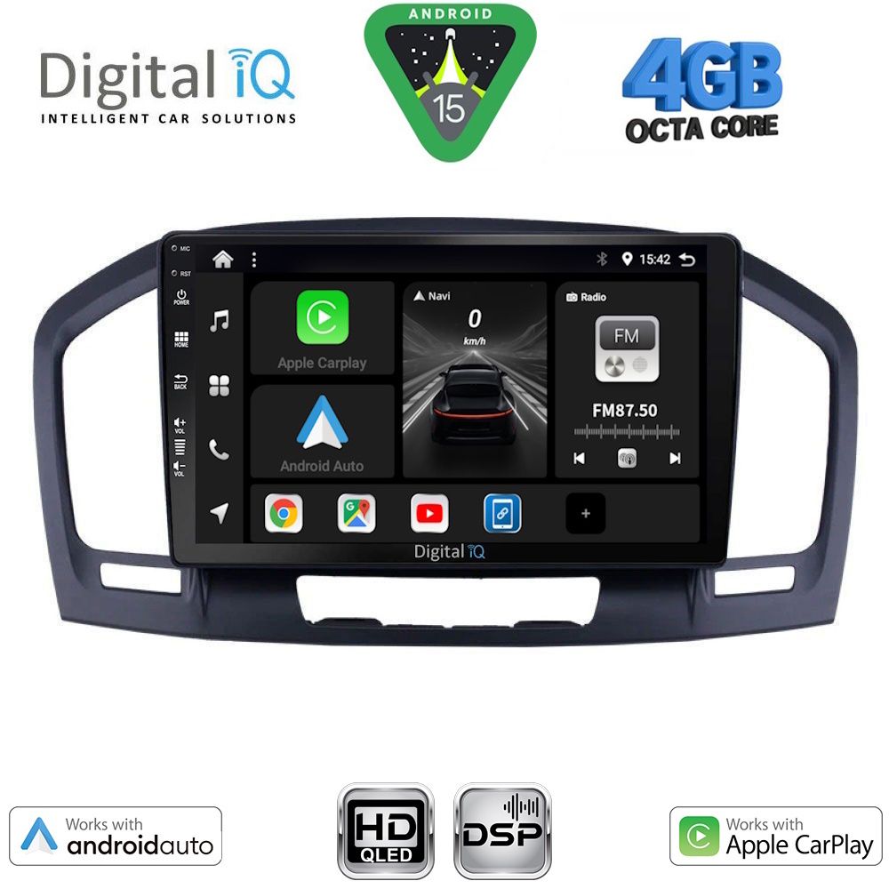 DIGITAL IQ BXF 16491BL_CPAA (9inc) MULTIMEDIA TABLET for OPEL INSIGNIA mod. 2008-2013 (BLACK)